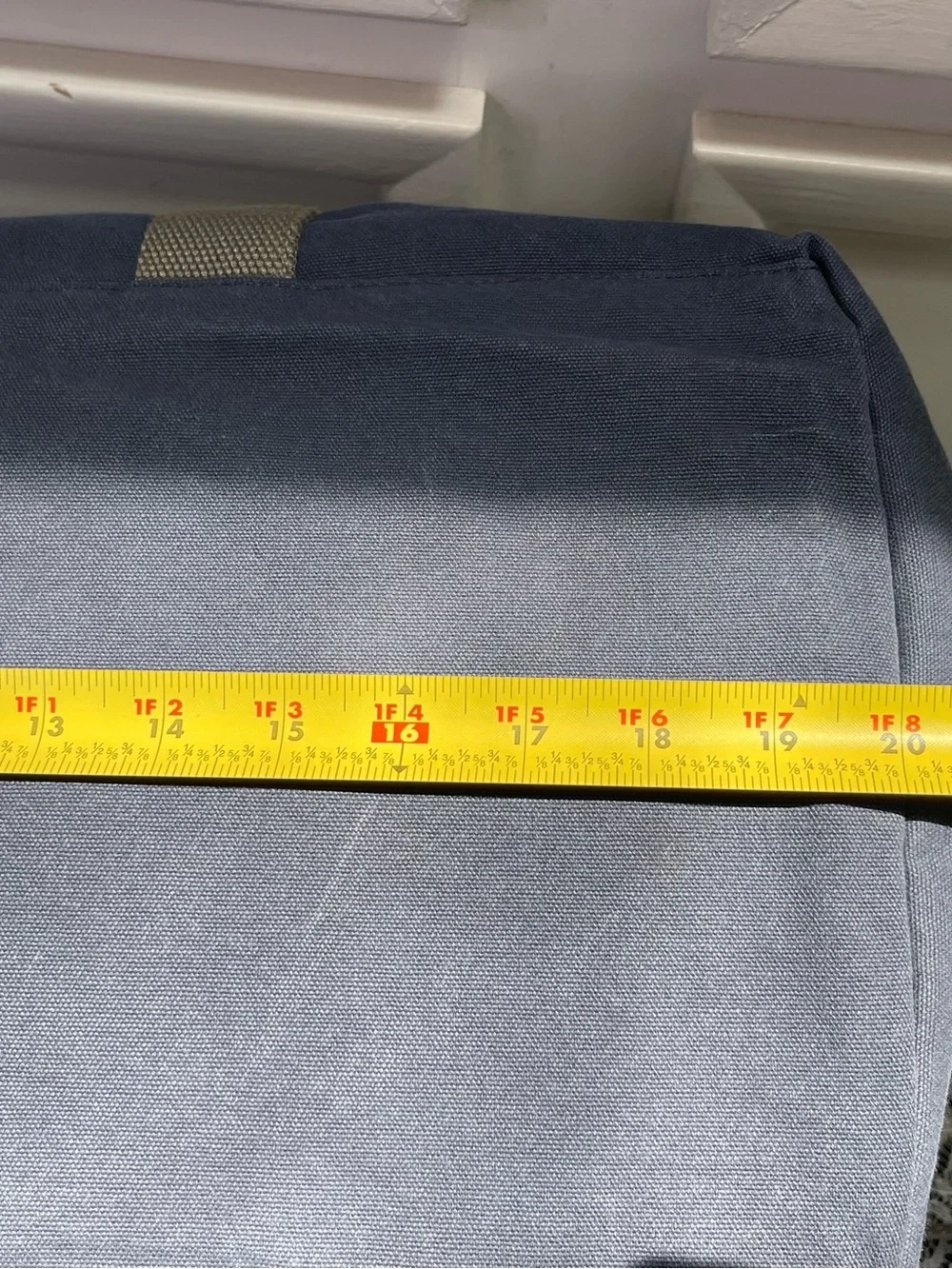Vintage LL Bean Field Canvas Duffel Weekend Bag Navy Shoulder Strap Bag EUC